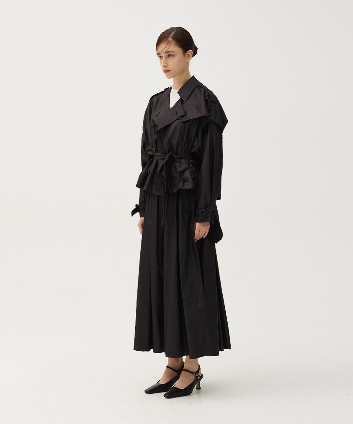 므아므(MMAM) Recycle half trench coat