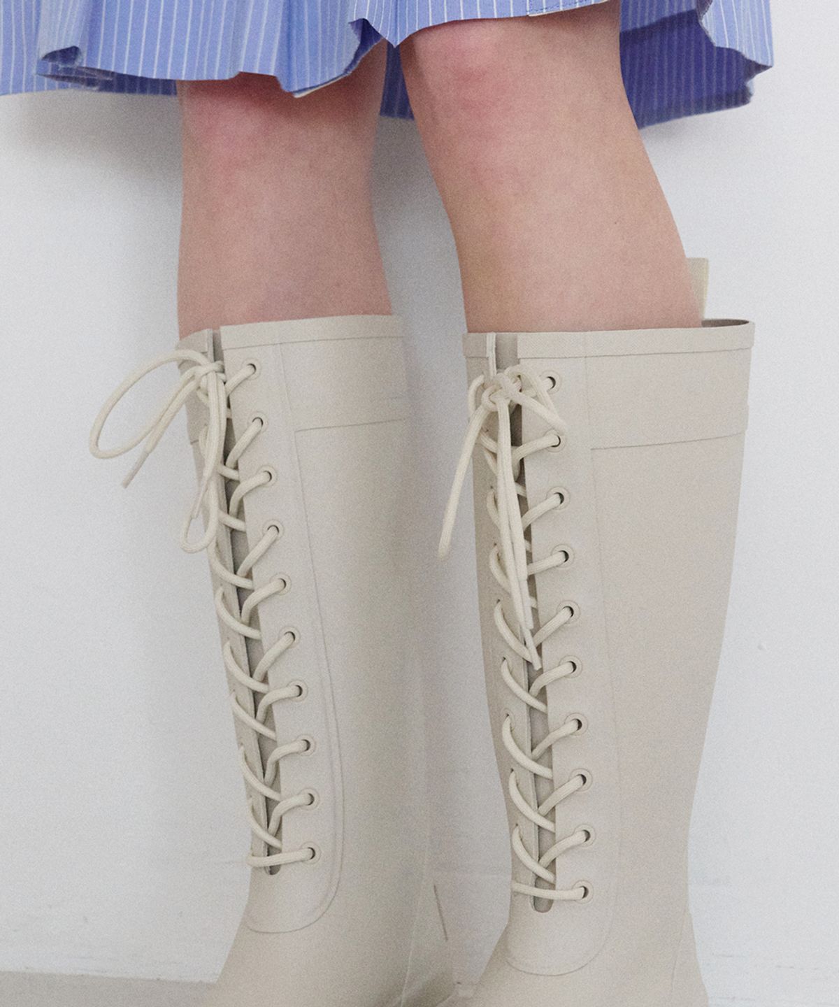 락피쉬웨더웨어(ROCKFISH WEATHERWEAR) PLATFORM LACEUP RAIN BOOTS LONG - 3 colors