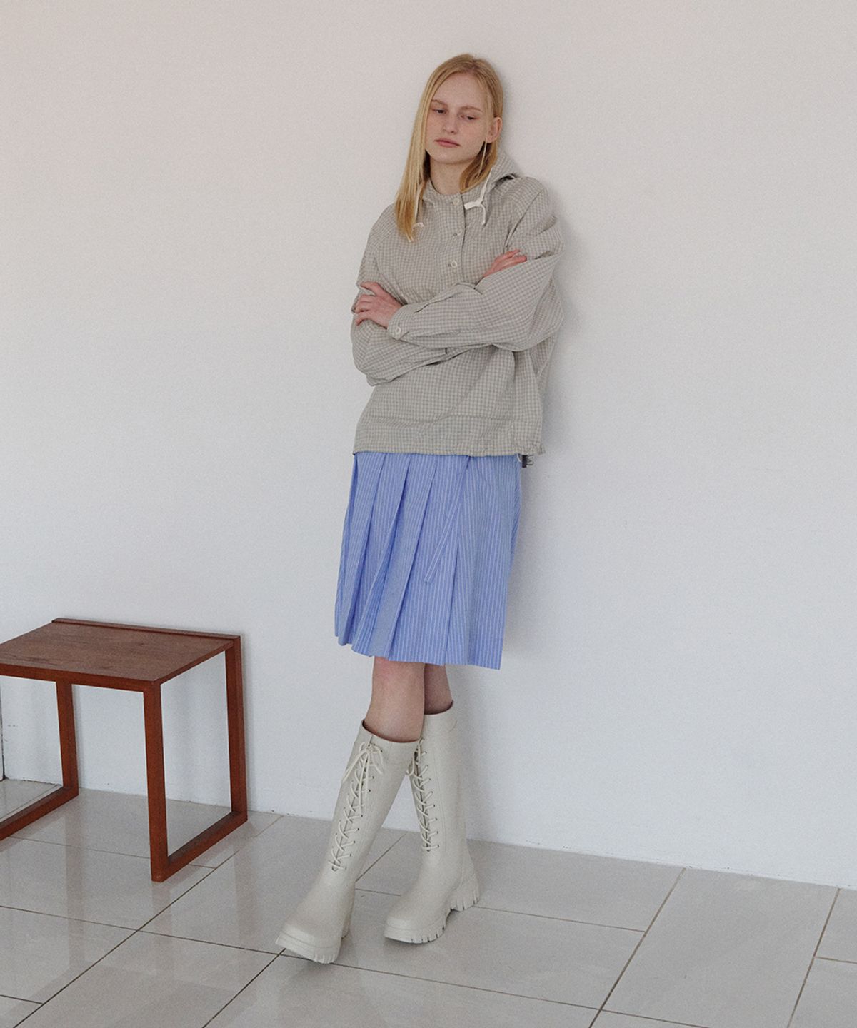 락피쉬웨더웨어(ROCKFISH WEATHERWEAR) PLATFORM LACEUP RAIN BOOTS LONG - 3 colors