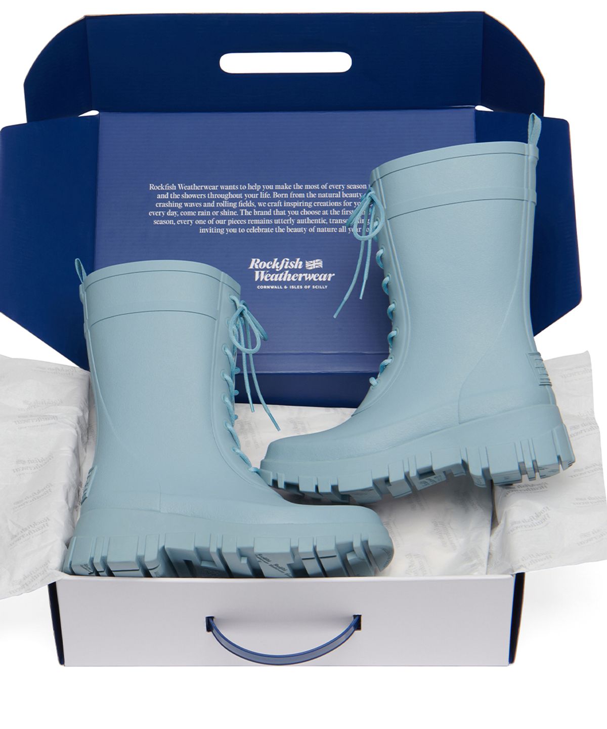 락피쉬웨더웨어(ROCKFISH WEATHERWEAR) PLATFORM LACEUP RAIN BOOTS MIDDLE - 3 colors