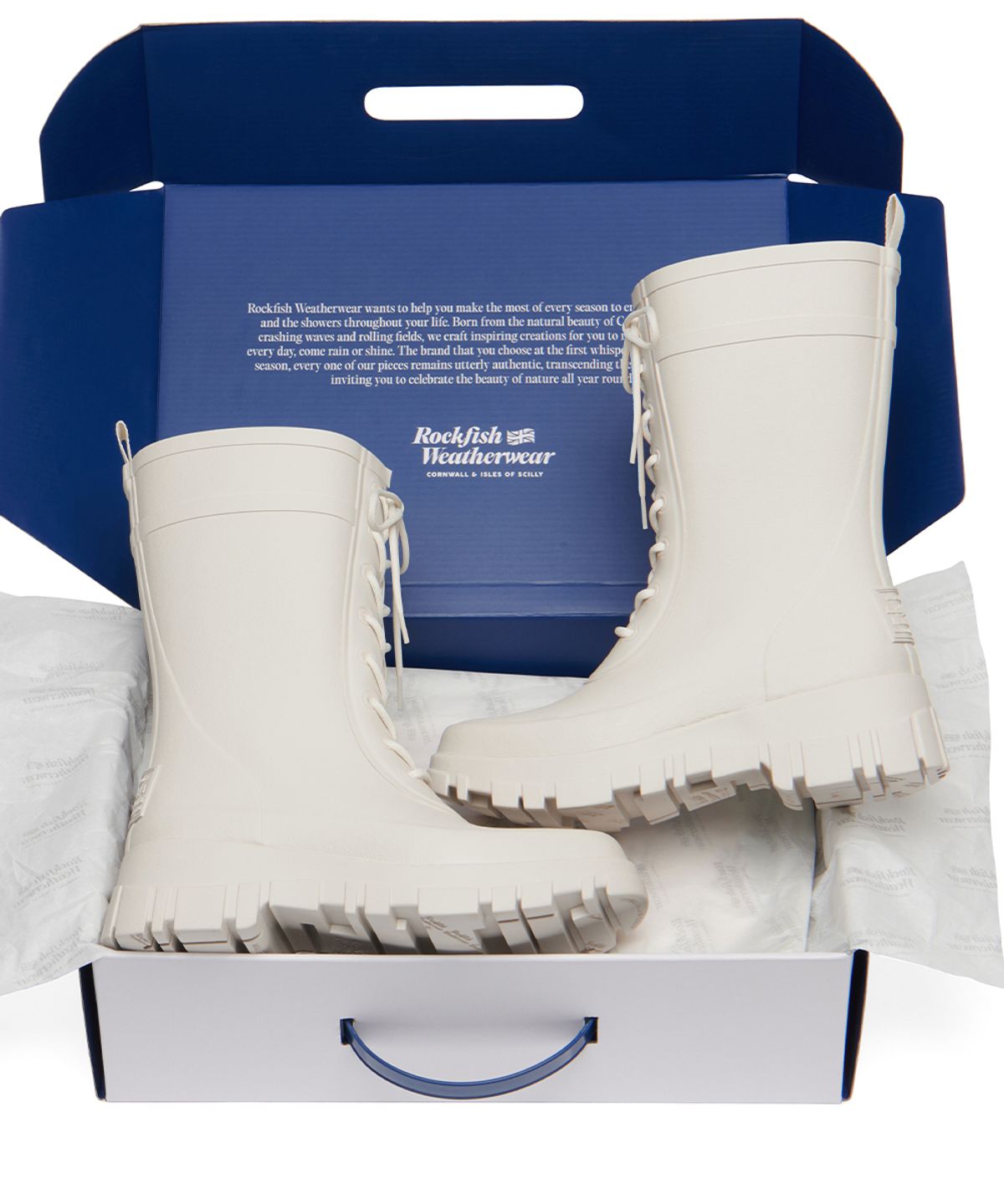 락피쉬웨더웨어(ROCKFISH WEATHERWEAR) PLATFORM LACEUP RAIN BOOTS MIDDLE - 3 colors