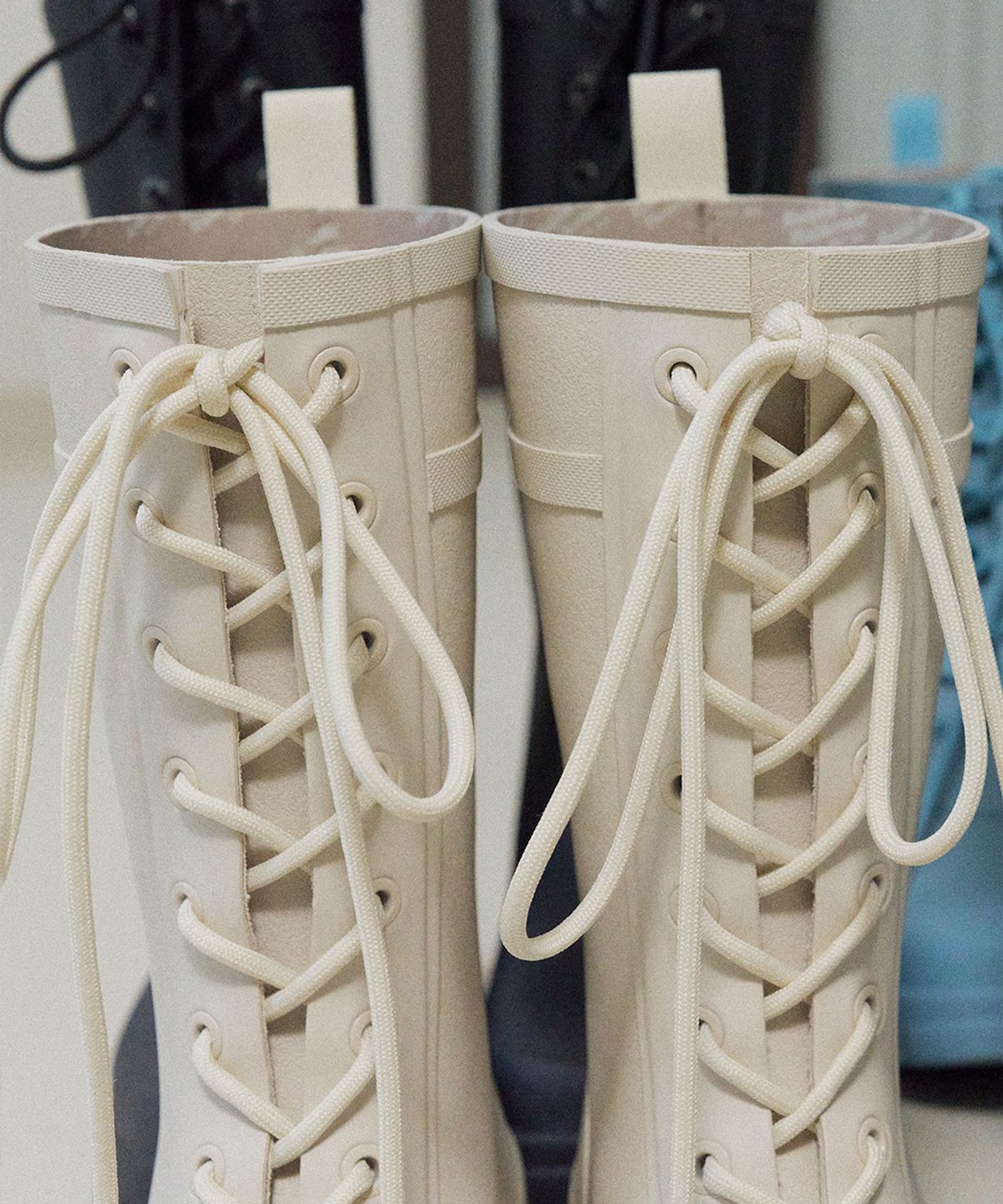 락피쉬웨더웨어(ROCKFISH WEATHERWEAR) PLATFORM LACEUP RAIN BOOTS MIDDLE - 3 colors