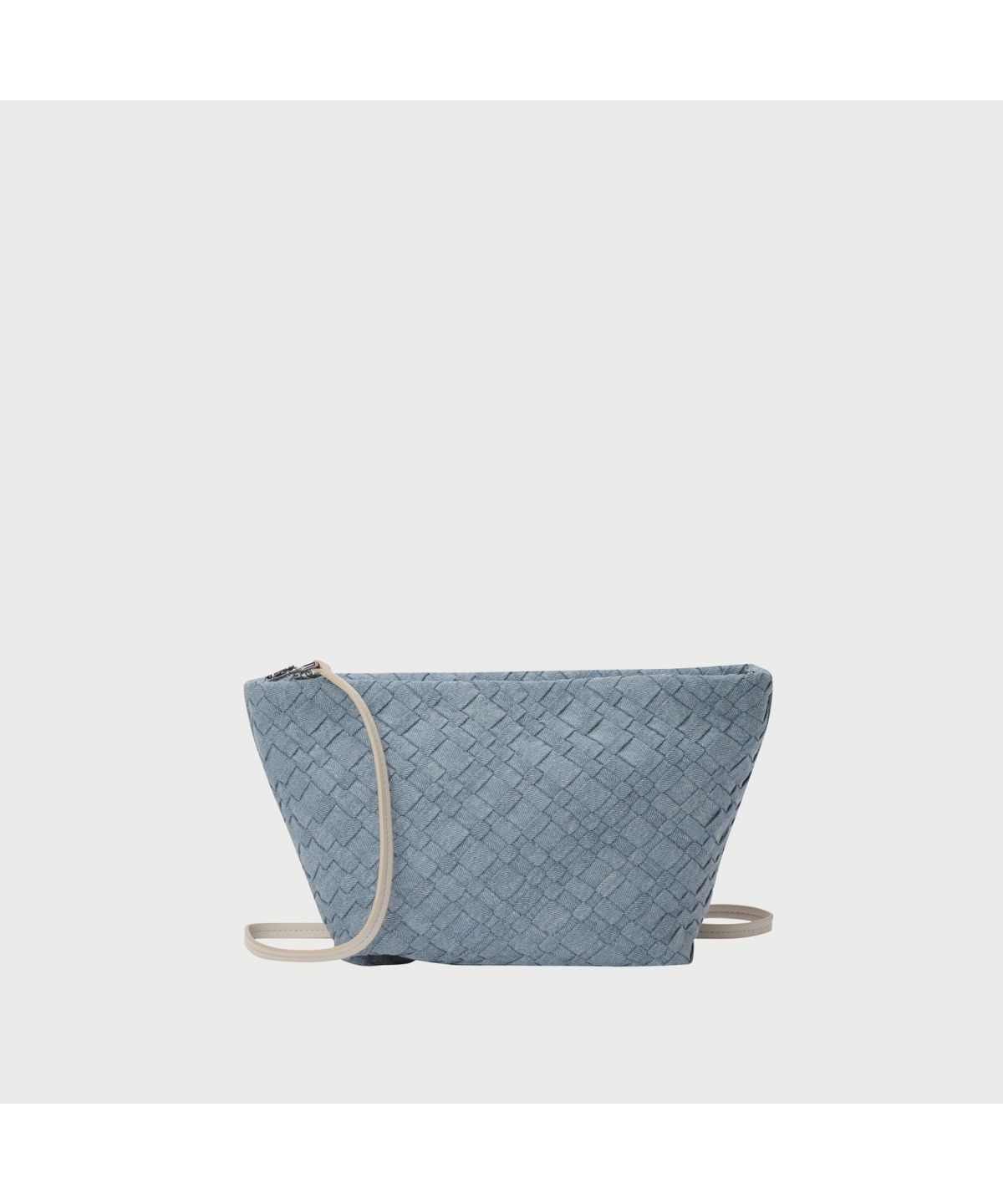 이로 우먼(IROWOMEN) NEOBEL 데님 우븐 클러치 백 - BLUE PATTERN