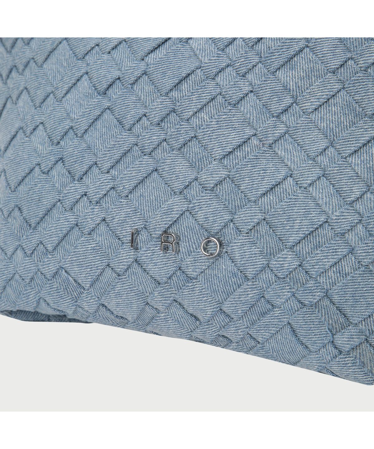 이로 우먼(IROWOMEN) NEOBEL 데님 우븐 클러치 백 - BLUE PATTERN