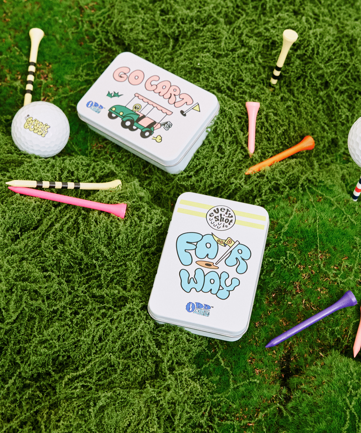 오드삭스(ODDSOCKS) GOLF 틴케이스(골프 티 6pcs) -페어웨이