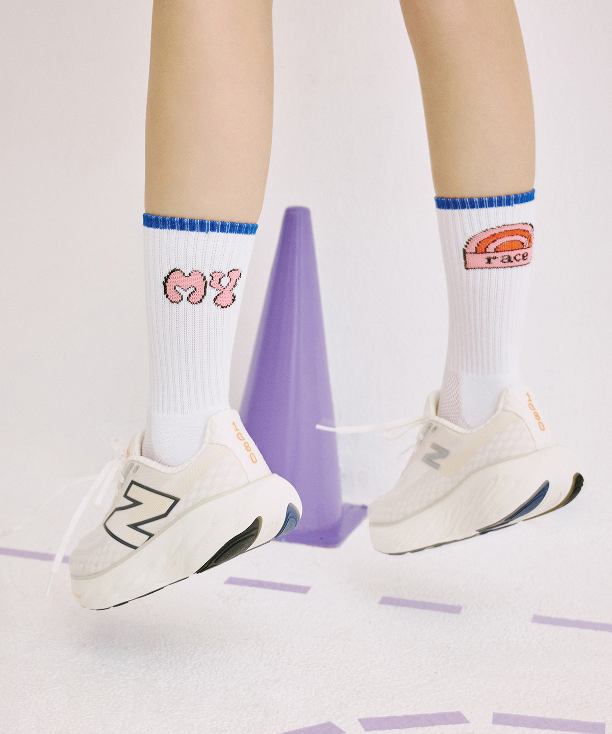 오드삭스(ODDSOCKS) [선물세트] 쿨맥스 러닝 크루 삭스B 4개입 - 마라톤양말