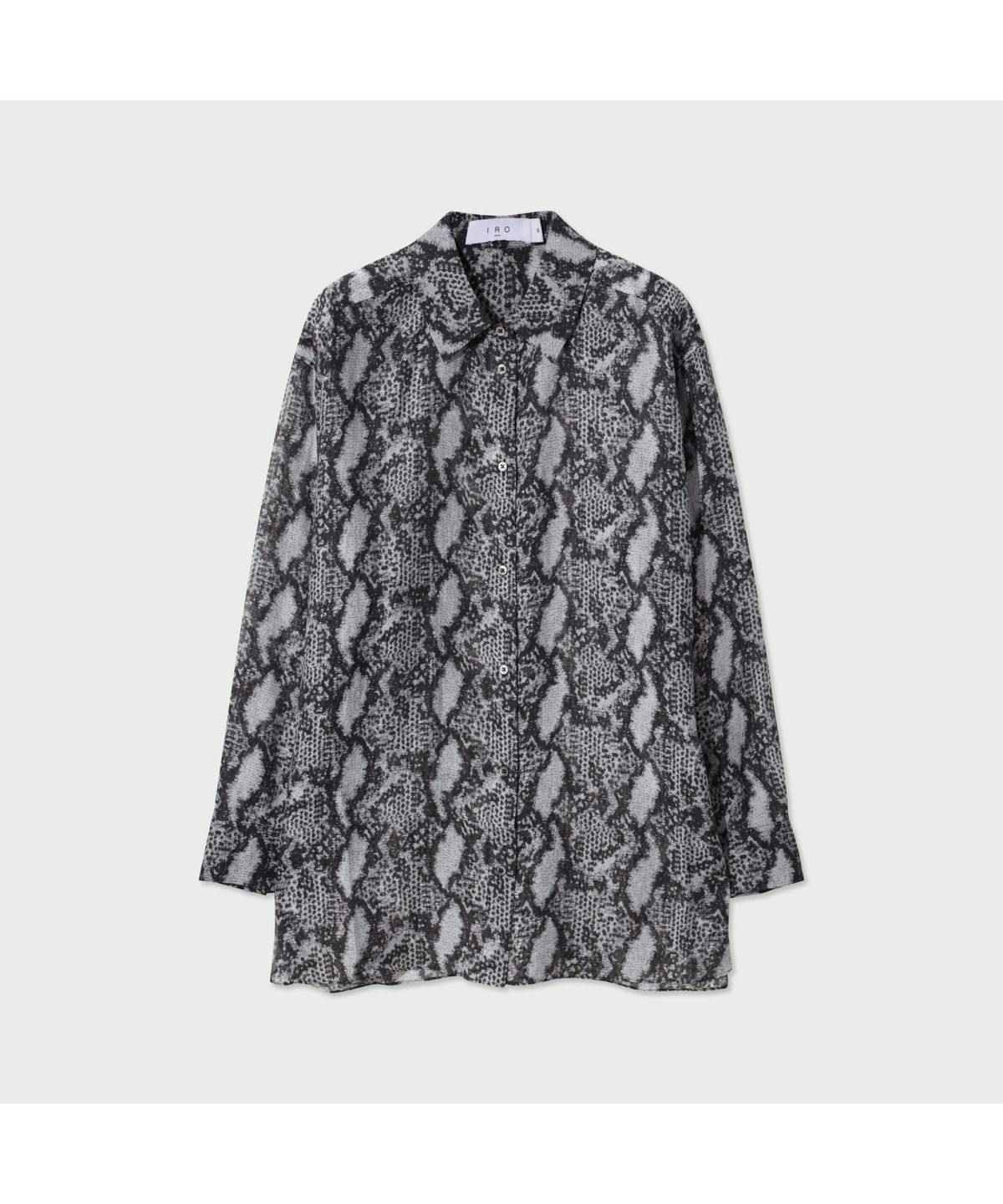 이로 우먼(IROWOMEN) ALOUNE 셔츠 - Black Pattern