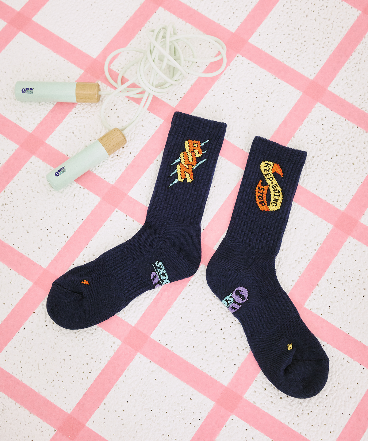 오드삭스(ODDSOCKS) [2PACK] 쿨맥스 러닝 크루 삭스B 4종 택2 - 마라톤양말