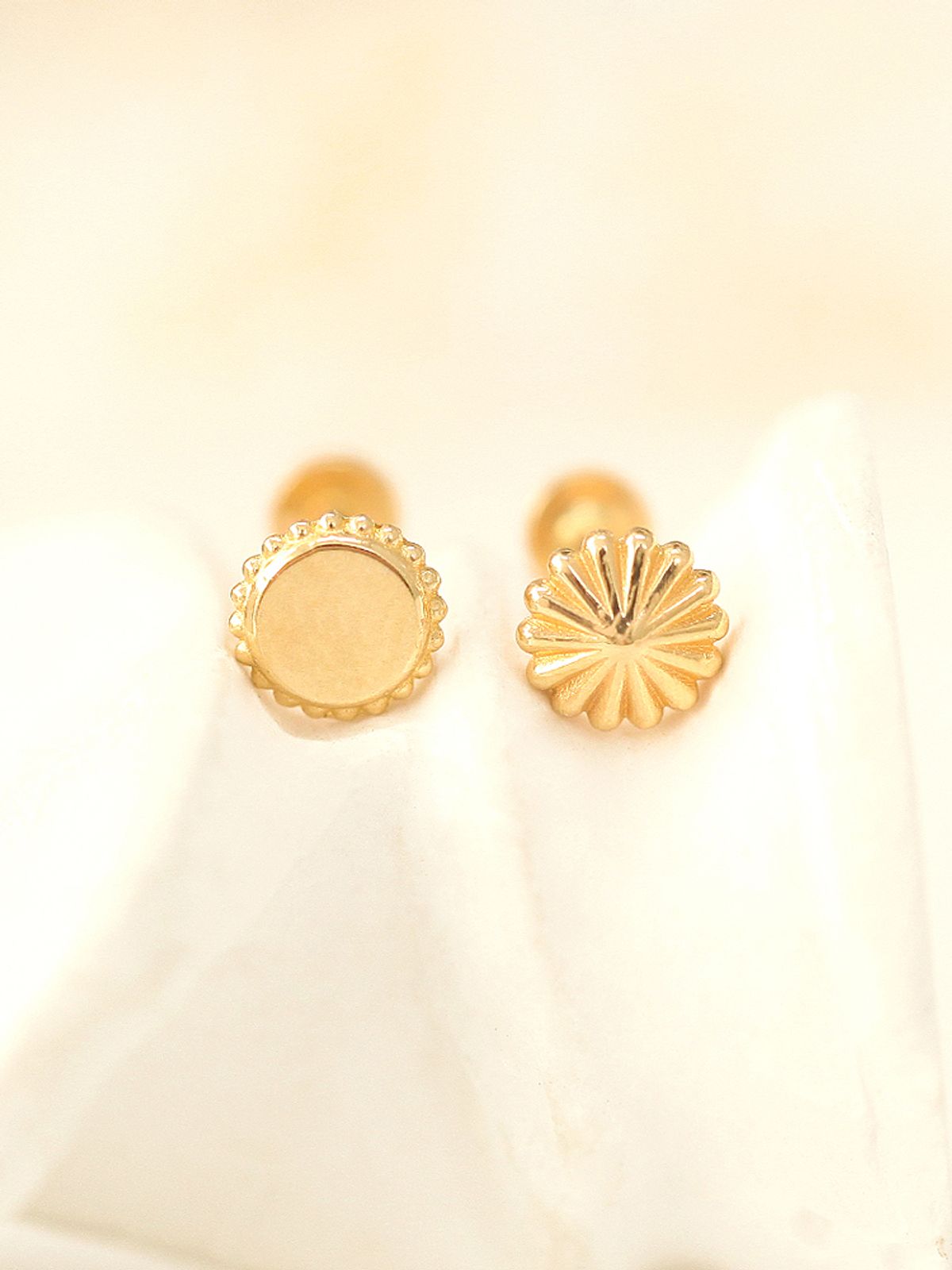 미니멀피어싱(MINIMALPIERCING) 14K 인터널 메리고 라운드 라블렛 피어싱