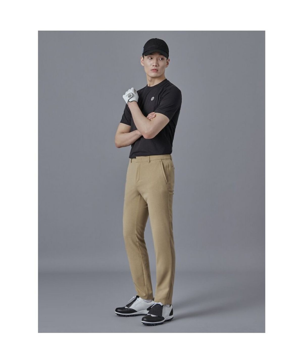 빈폴골프(BEANPOLE GOLF) UNI 소로나 반팔 편한 티셔츠 - 블랙