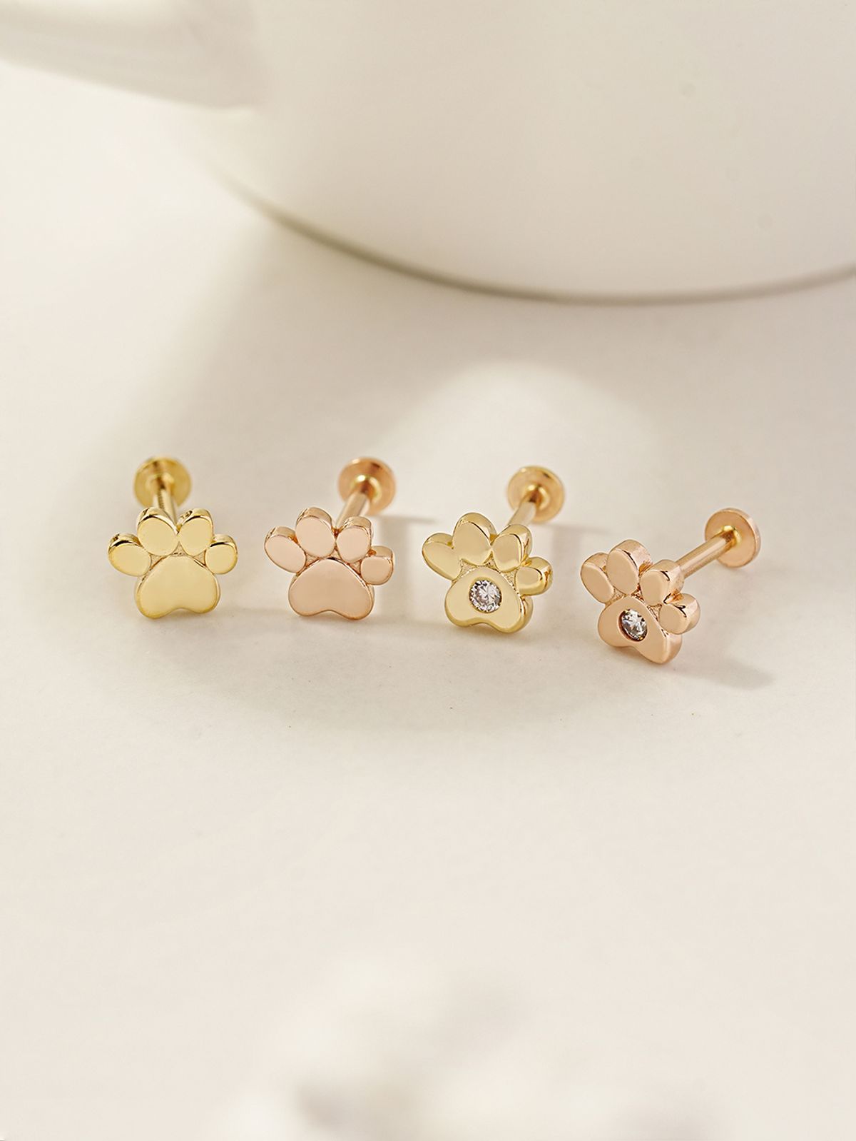 미니멀피어싱(MINIMALPIERCING) 14K 인터널 젤리 발바닥 라블렛 피어싱
