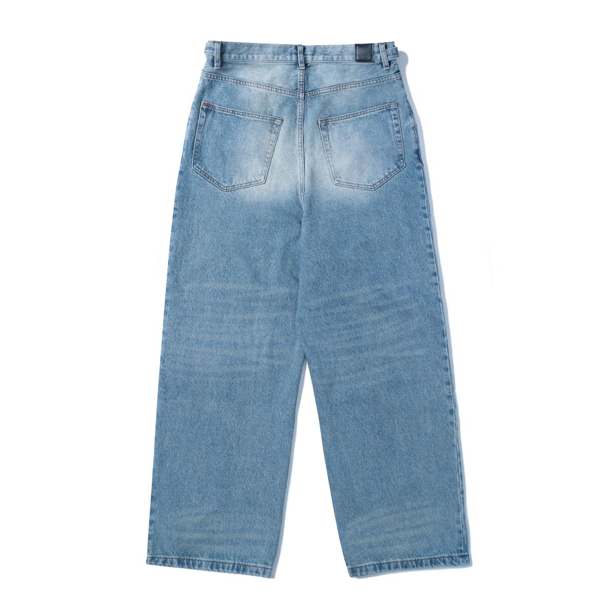 노드(NOD) Wide Baggy Denim pants (Mid blue)
