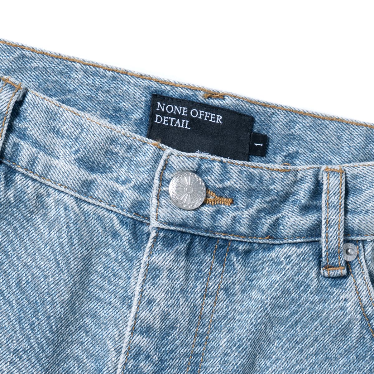 노드(NOD) Wide Baggy Denim pants (Light blue)