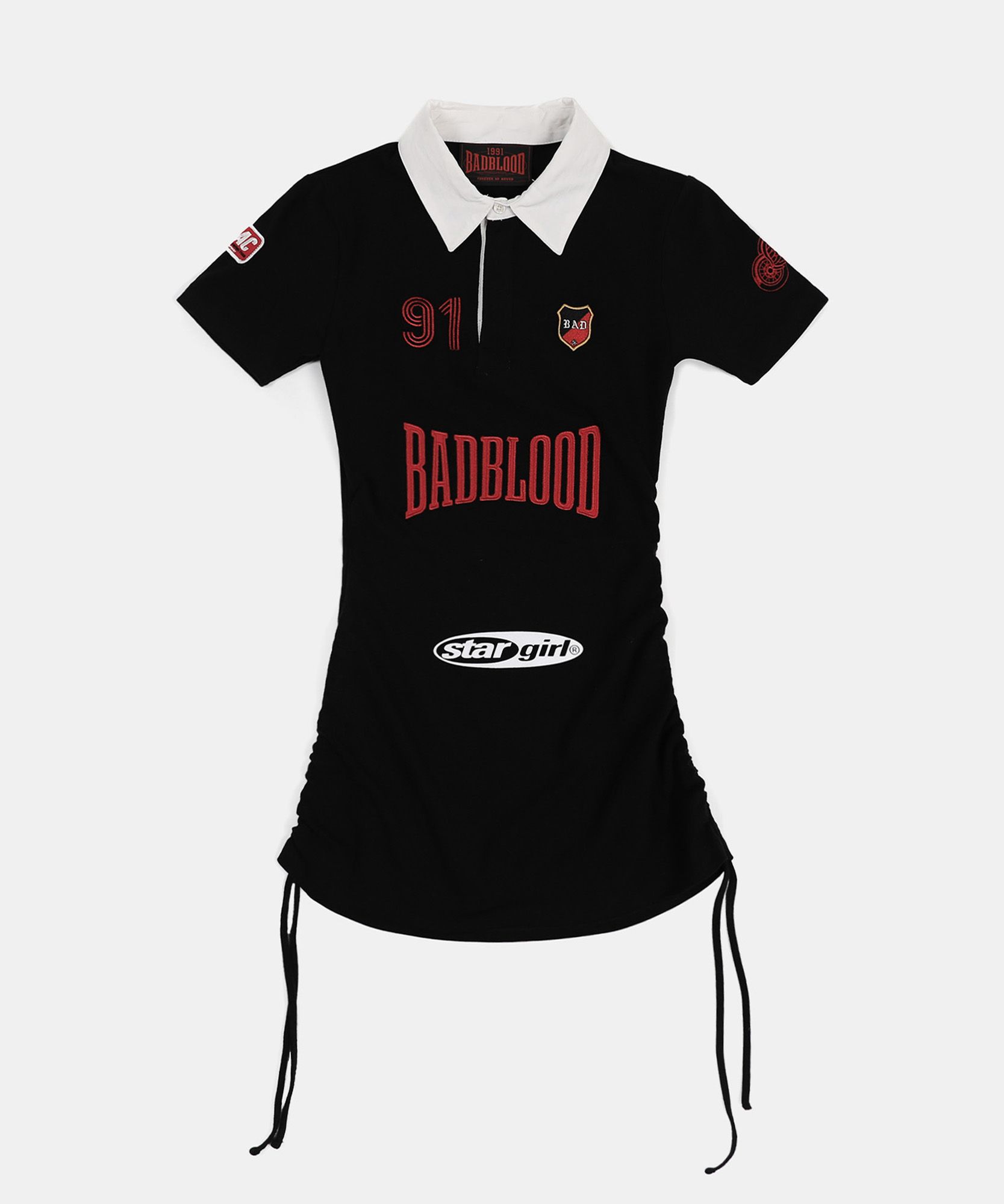 MUSINSA | BADBLOOD Mystic Capsule Polo Mini Dress - Black