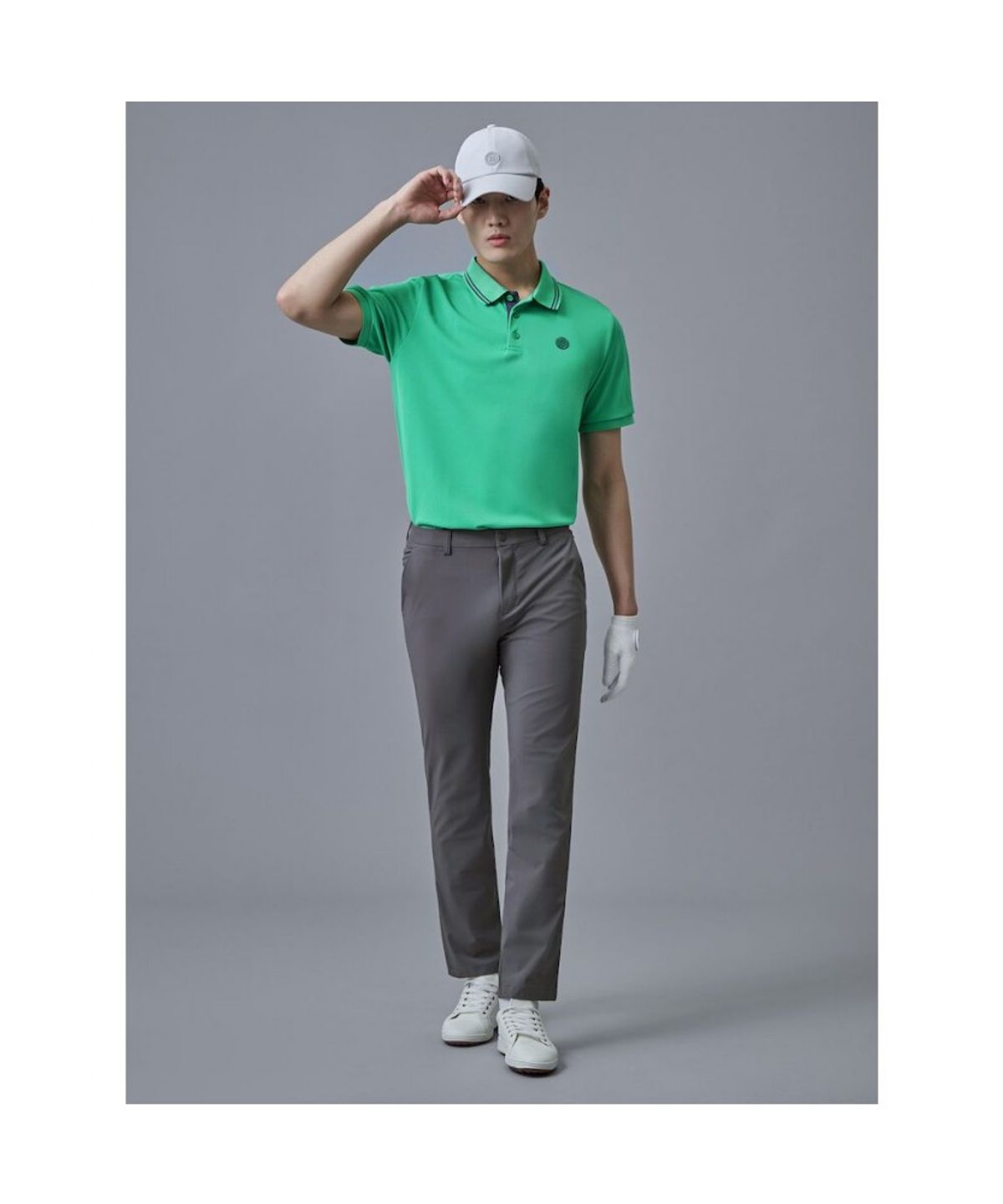 빈폴골프(BEANPOLE GOLF) 남성 면터치 스트레이트 팬츠 - 애쉬