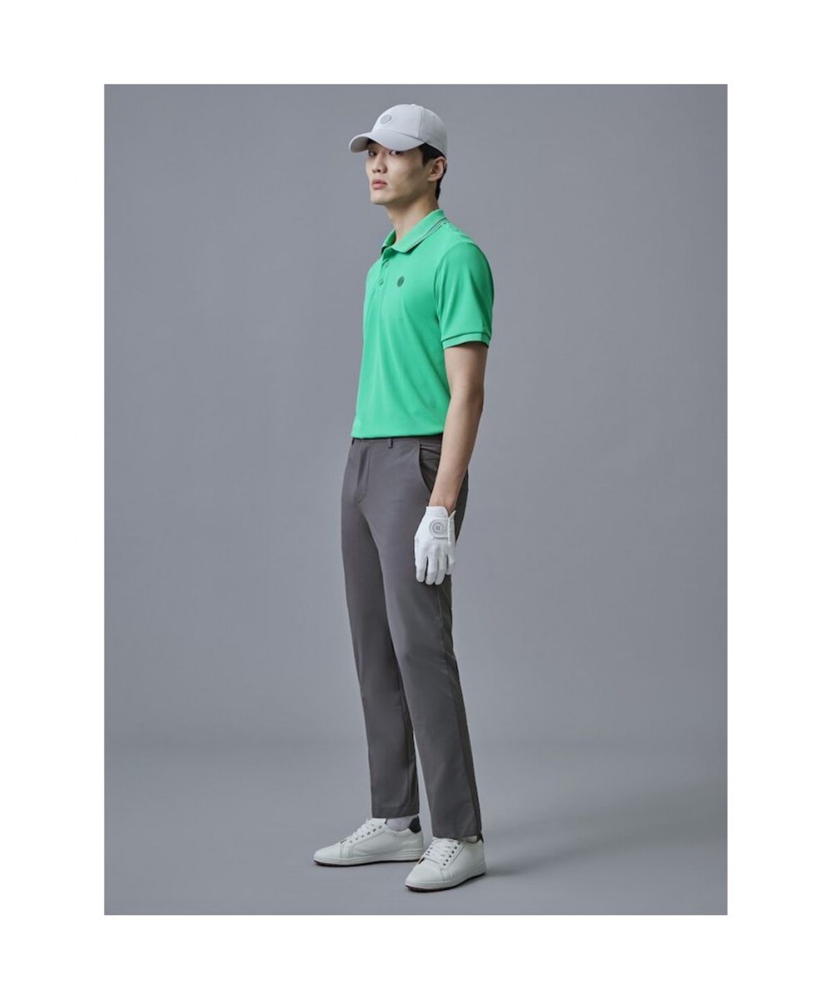 빈폴골프(BEANPOLE GOLF) 남성 면터치 스트레이트 팬츠 - 애쉬