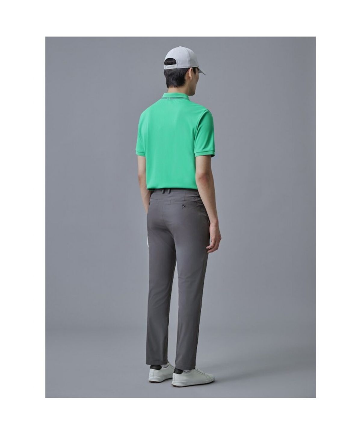 빈폴골프(BEANPOLE GOLF) 남성 면터치 스트레이트 팬츠 - 애쉬