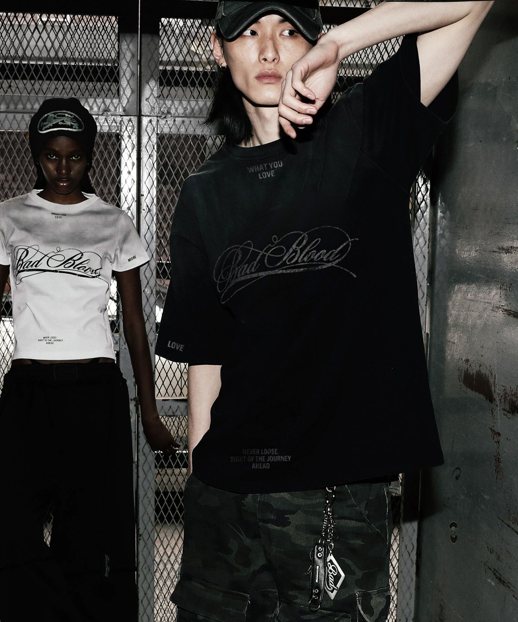MUSINSA | BADBLOOD Dark Classic Dusty T-Shirt - Black
