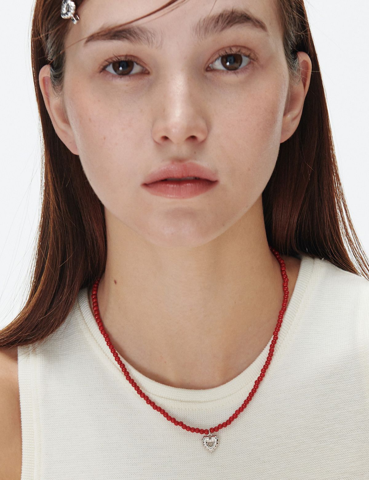 마티아스(MATIAS) Cushion red Necklace