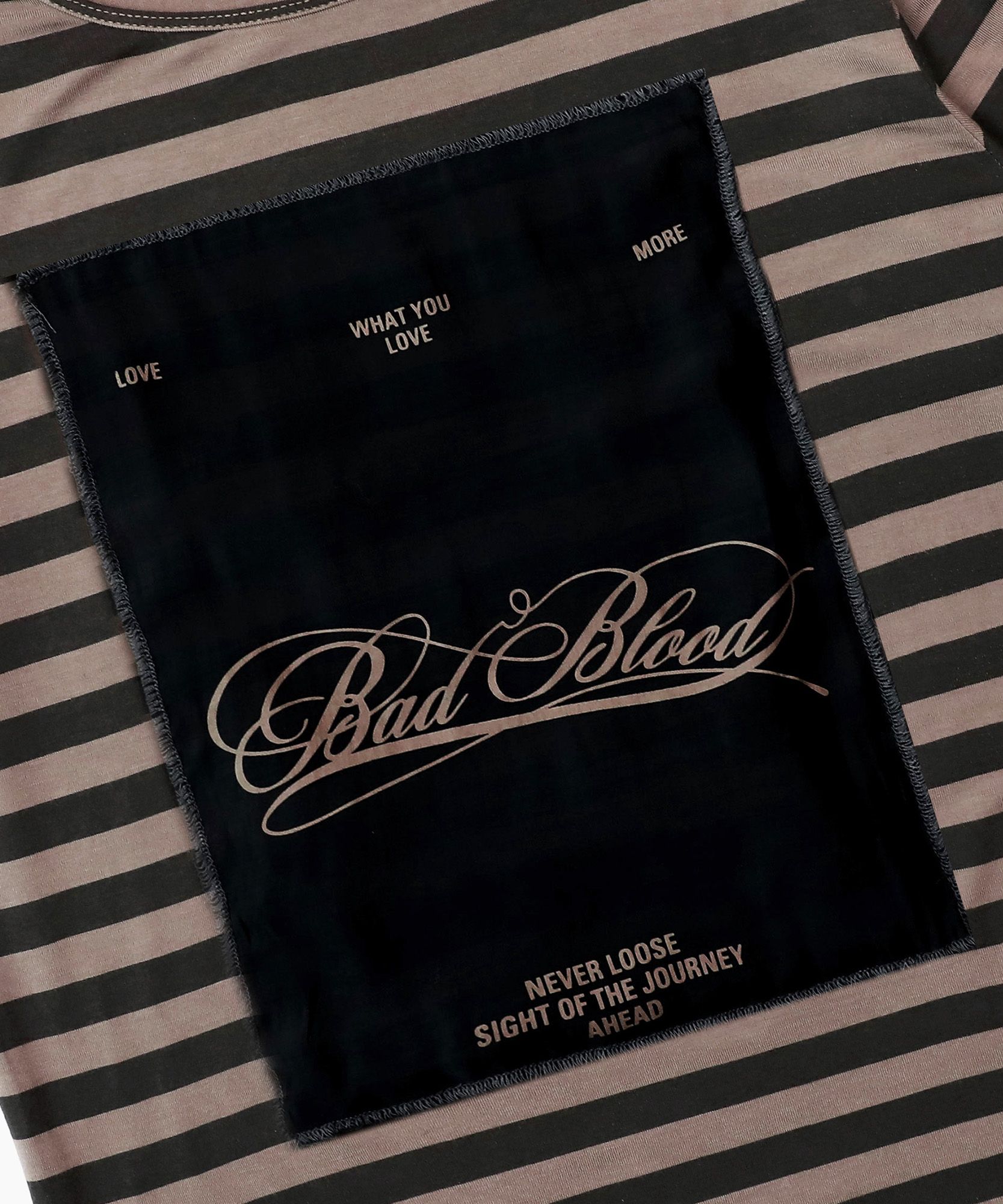 ◆25SS BADBLOOD Dark Classic Stripe T-Shirt/2色◆ MUSINSA | BADBLOOD Dark Classic Stripe T-Shirt - Tobacco/Brown