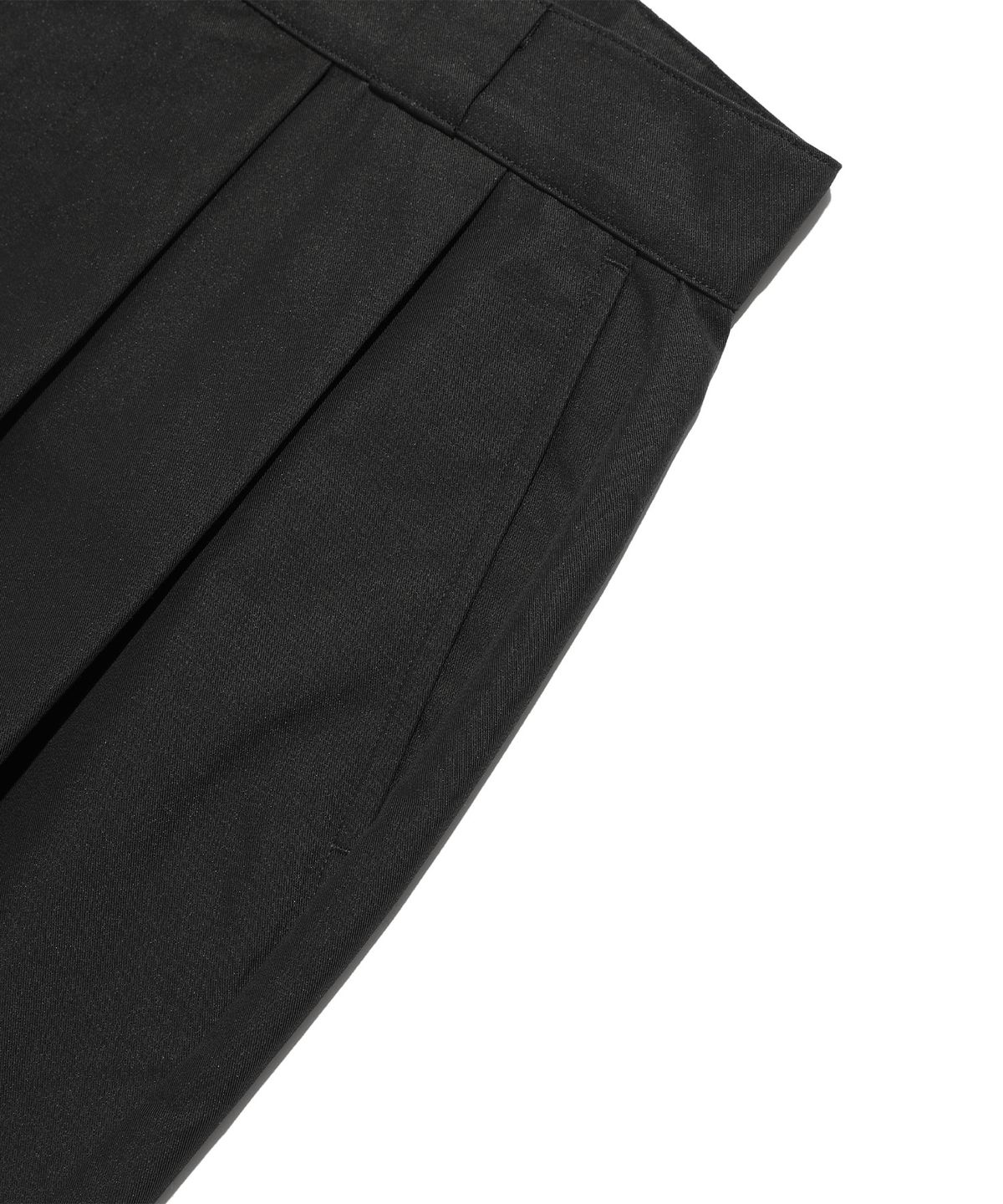 나이스고스트클럽(NICEGHOSTCLUB) BERMUDAS TWO TUCK WORK SHORTS_BLACK(NG2FMUPA61A)