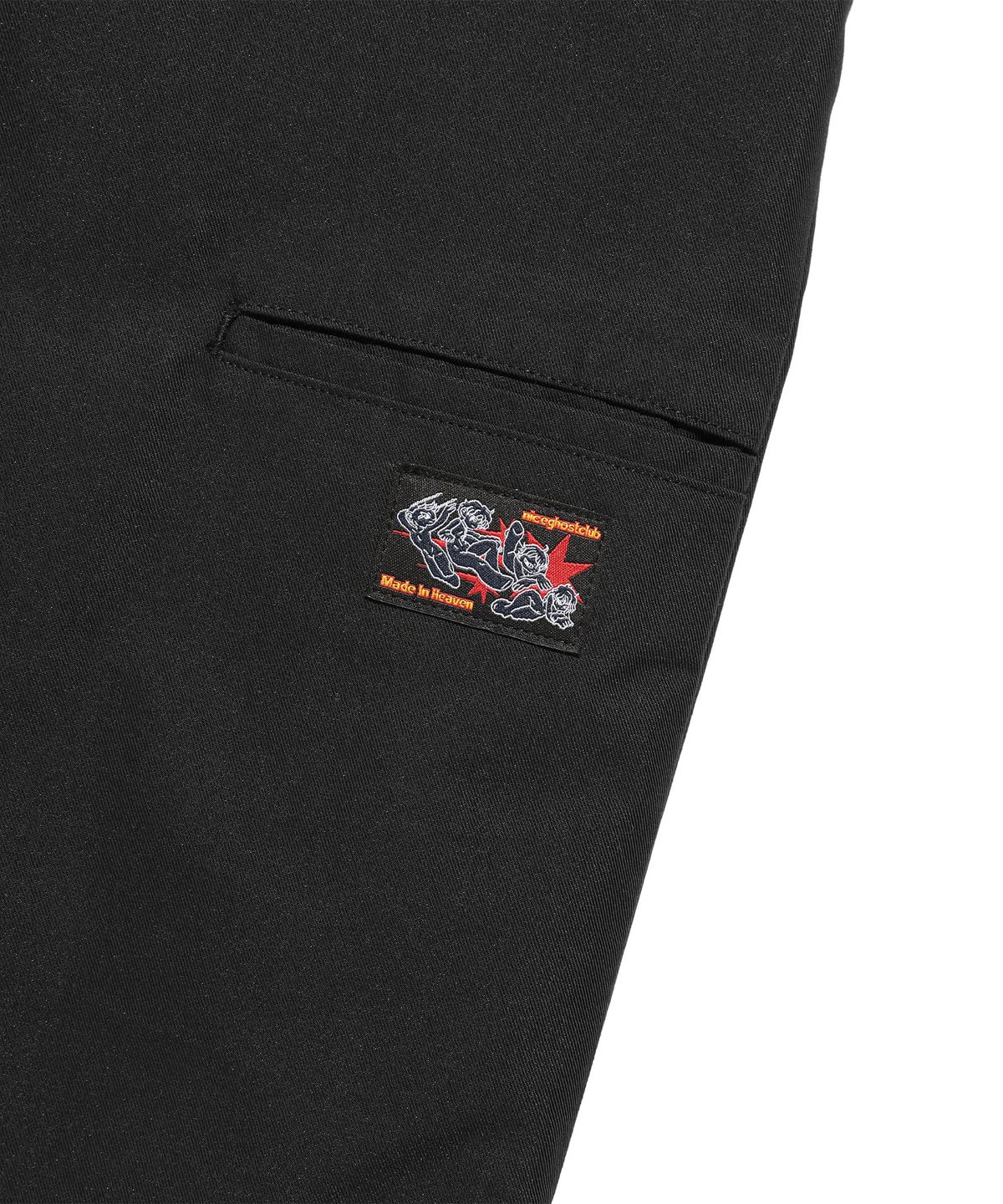 나이스고스트클럽(NICEGHOSTCLUB) BERMUDAS TWO TUCK WORK SHORTS_BLACK(NG2FMUPA61A)