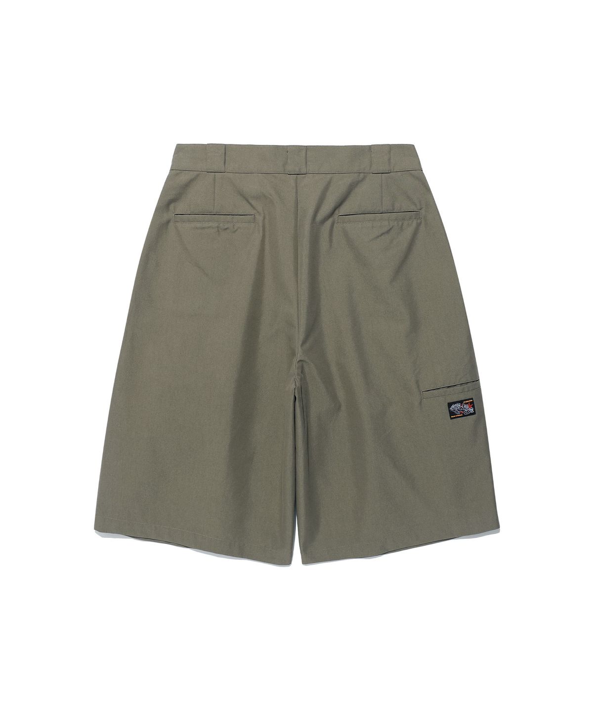 나이스고스트클럽(NICEGHOSTCLUB) BERMUDAS TWO TUCK WORK SHORTS_BROWN(NG2FMUPA61A)