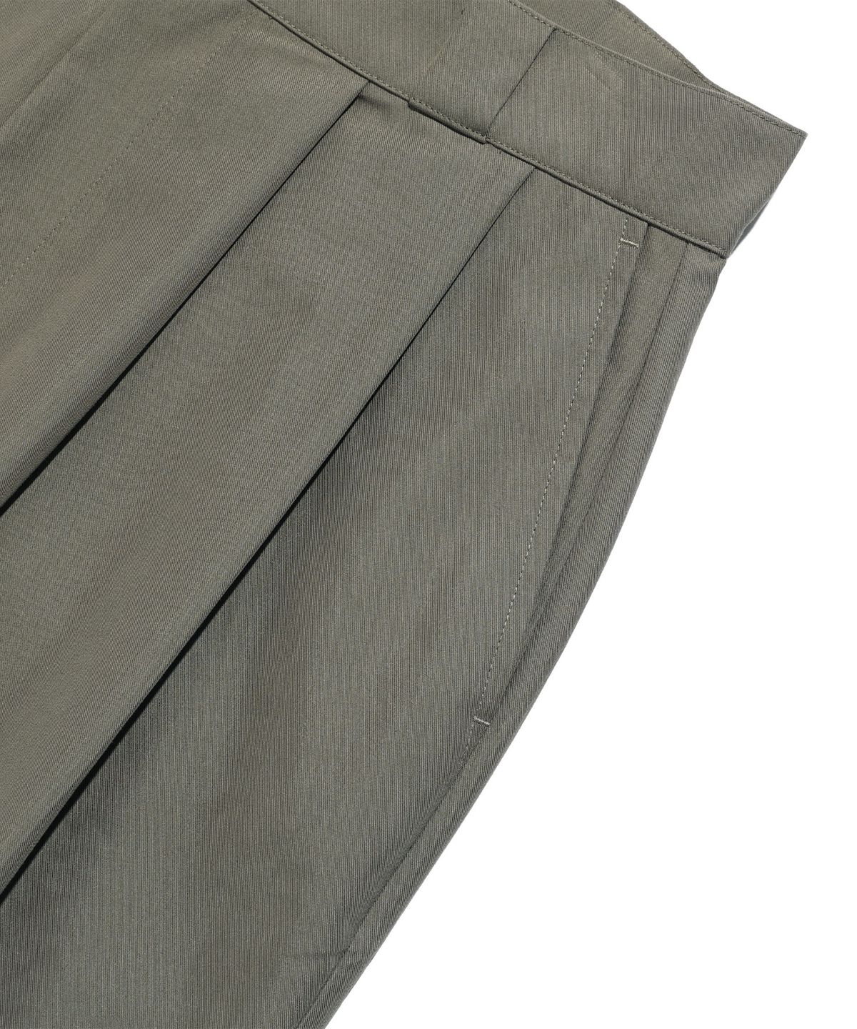 나이스고스트클럽(NICEGHOSTCLUB) BERMUDAS TWO TUCK WORK SHORTS_BROWN(NG2FMUPA61A)