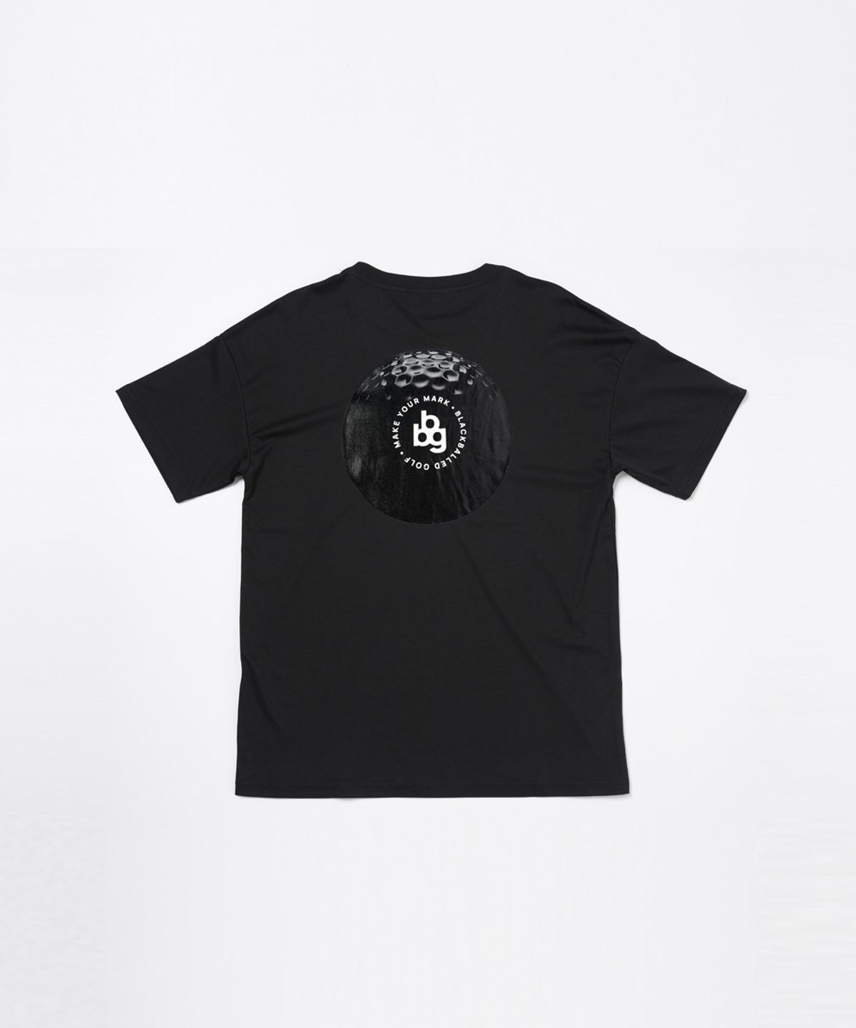 블랙볼드(BLACKBALLED) bbg 골프공 로고 반팔 티셔츠 BLACK