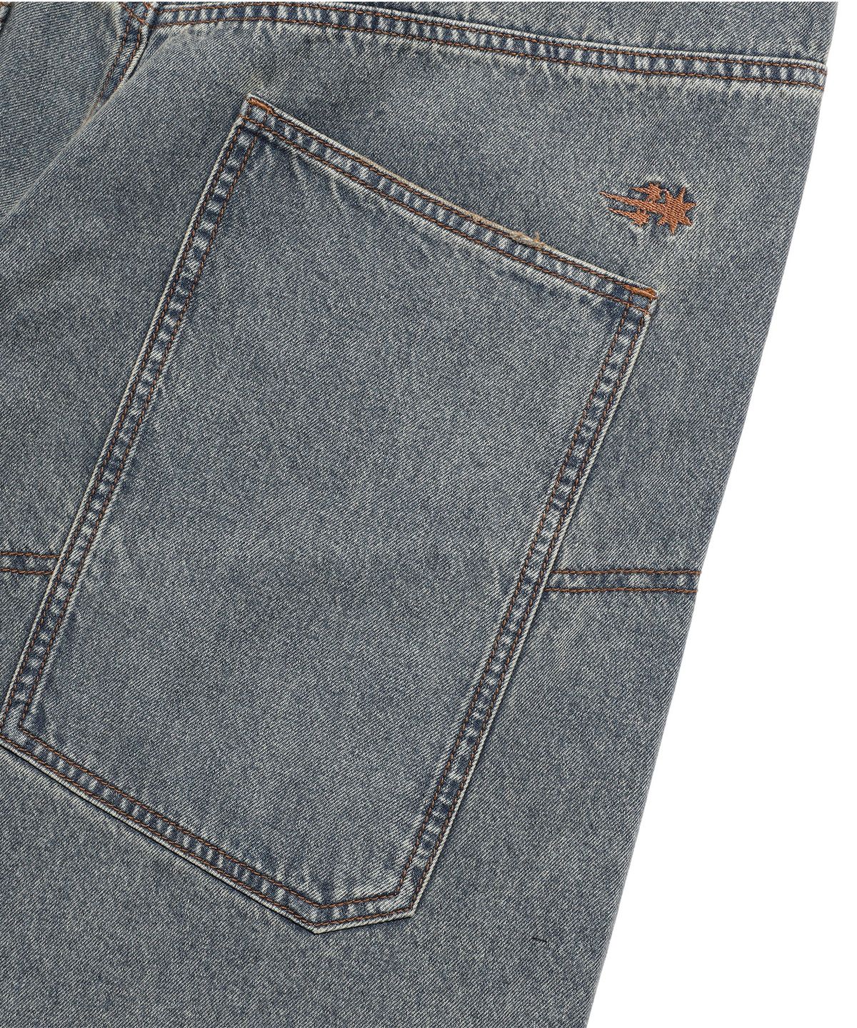 나이스고스트클럽(NICEGHOSTCLUB) LAYERED MESH DENIM SHORTS_BLUE(NG2FMUPA62A)