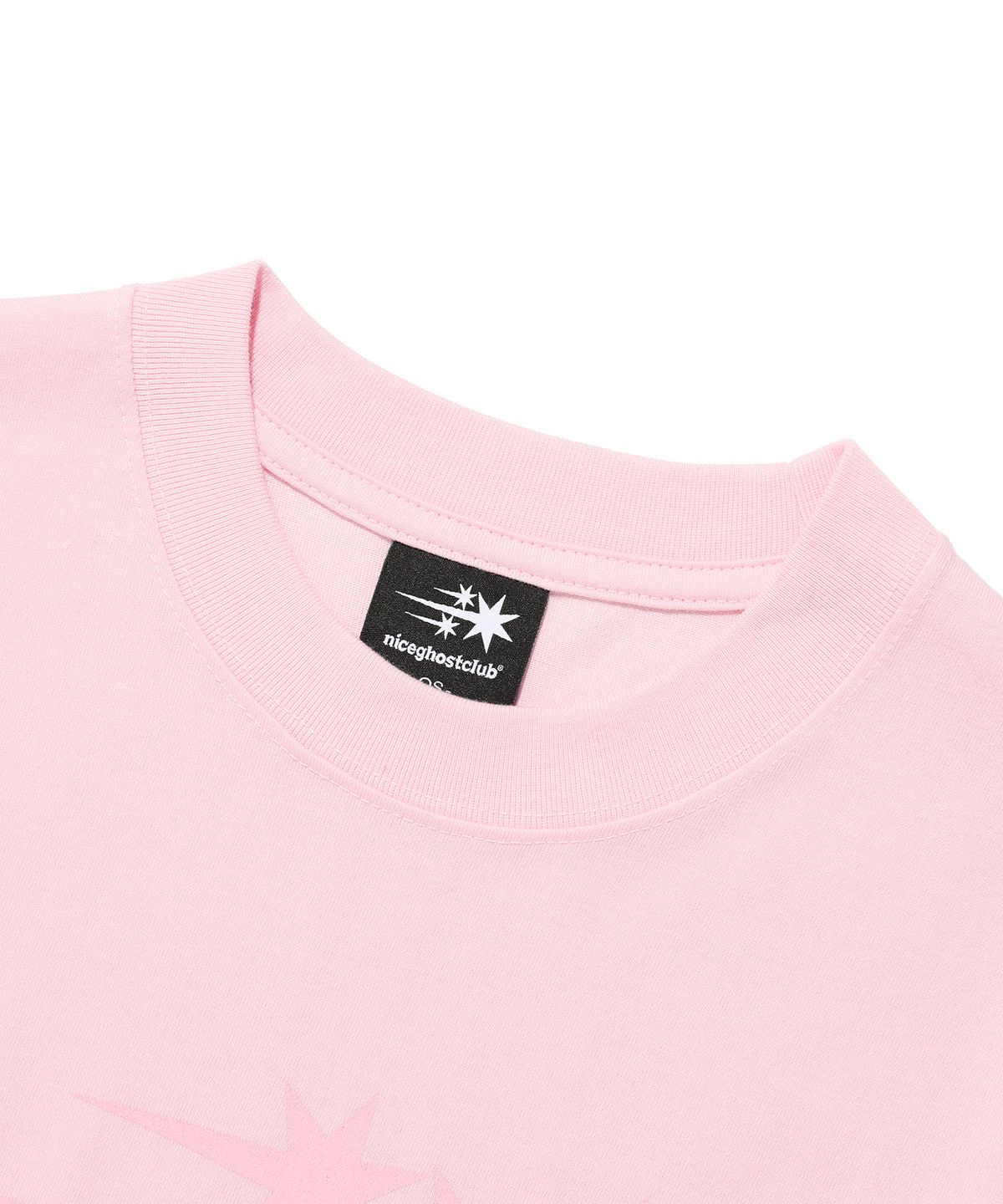 나이스고스트클럽(NICEGHOSTCLUB) 3STARS SYMBOL CROP SLIM TEE_PINK(NG2FMFT538A)
