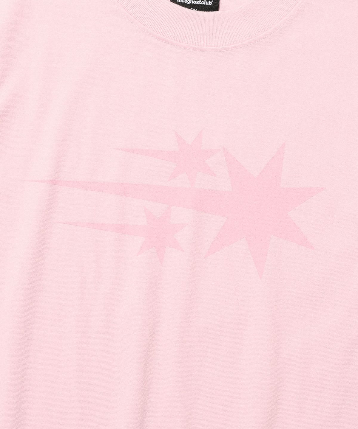 나이스고스트클럽(NICEGHOSTCLUB) 3STARS SYMBOL CROP SLIM TEE_PINK(NG2FMFT538A)