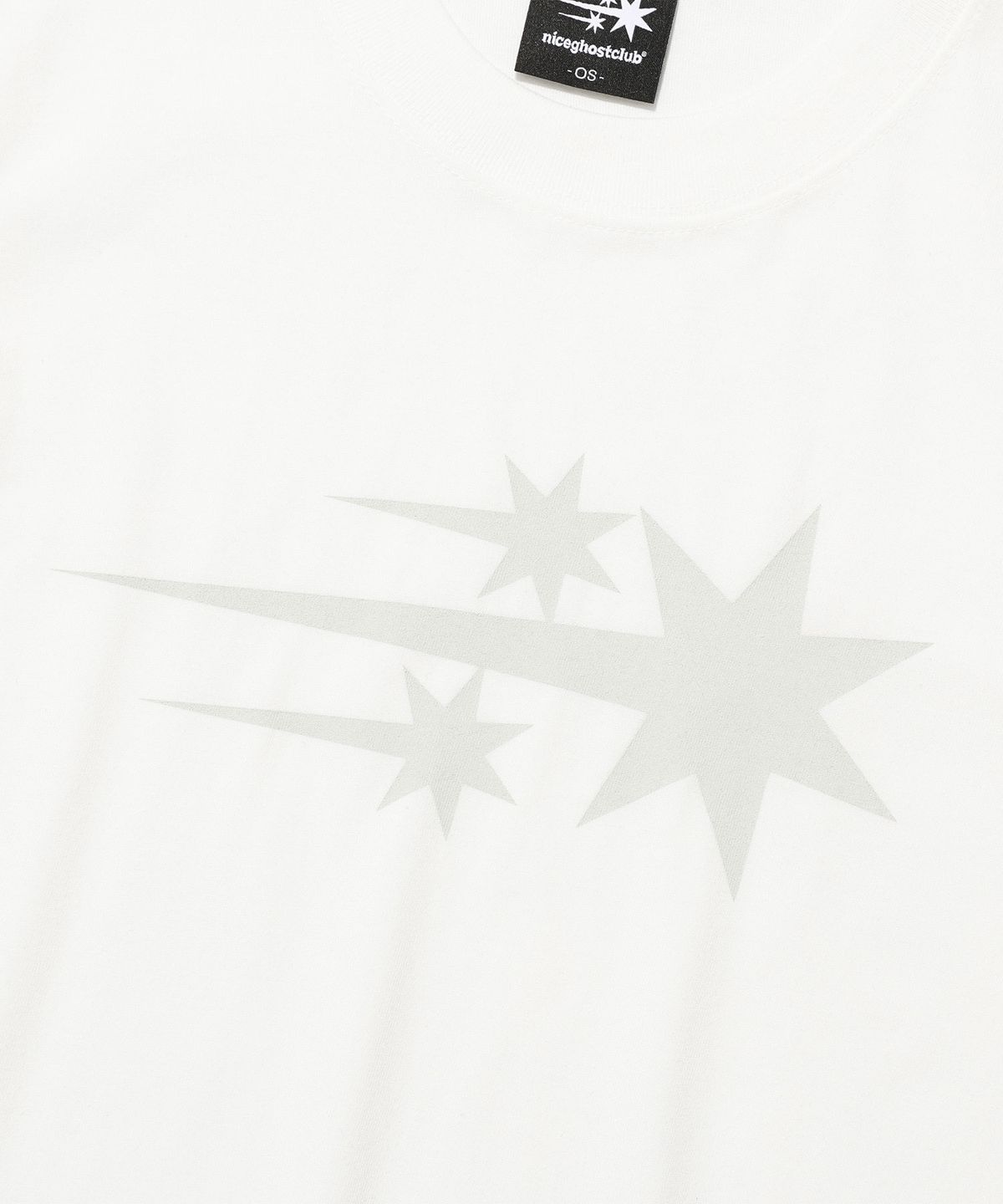 나이스고스트클럽(NICEGHOSTCLUB) 3STARS SYMBOL CROP SLIM TEE_WHITE(NG2FMFT538A)