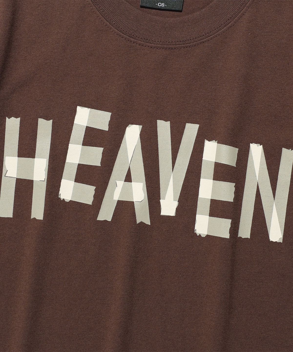 나이스고스트클럽(NICEGHOSTCLUB) TAPE HEAVEN MINI TEE_BROWN(NG2FMFT520A)