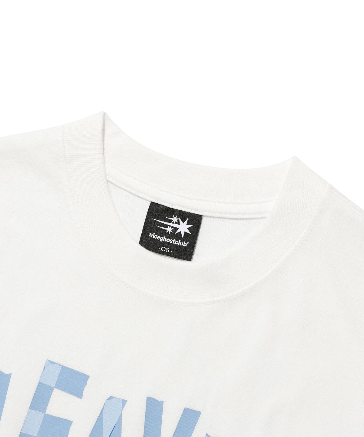 나이스고스트클럽(NICEGHOSTCLUB) TAPE HEAVEN MINI TEE_WHITE(NG2FMFT520A)