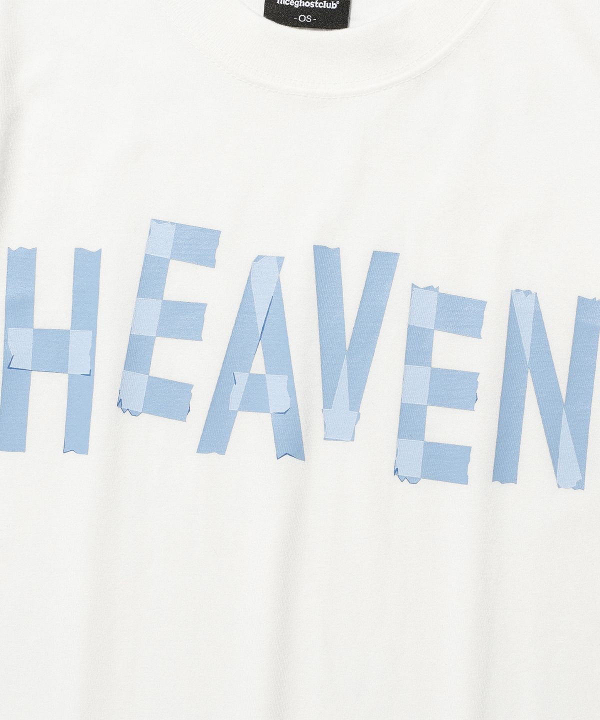 나이스고스트클럽(NICEGHOSTCLUB) TAPE HEAVEN MINI TEE_WHITE(NG2FMFT520A)
