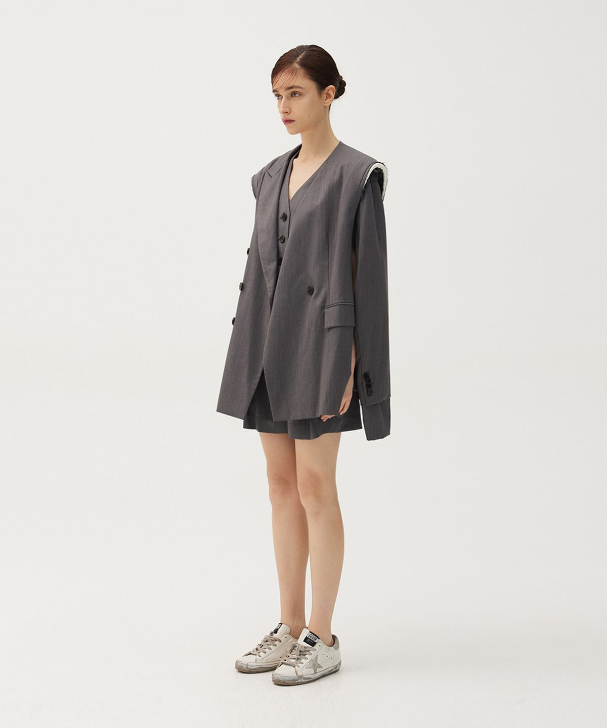 므아므(MMAM) Off-sleeve origami blazer
