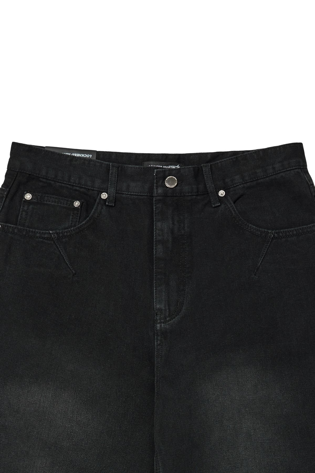 록히드마틴(LOCKHEED MARTIN) WIDE FIT DENIM PANTS (BLACK)