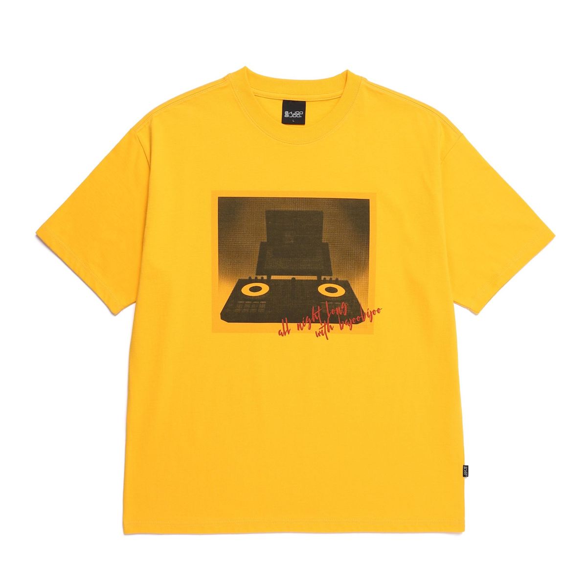 바쥬비쥬(BAJOO BIJOO) DJ MIXER T-SHIRT [YELLOW]