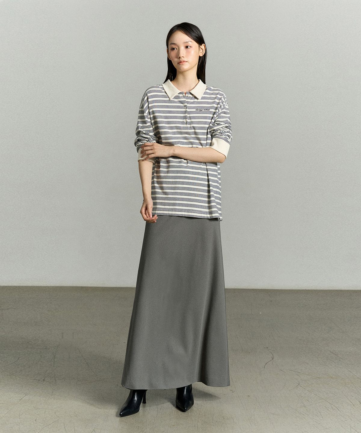 리이(RE RHEE) MAXI PENCIL SKIRT