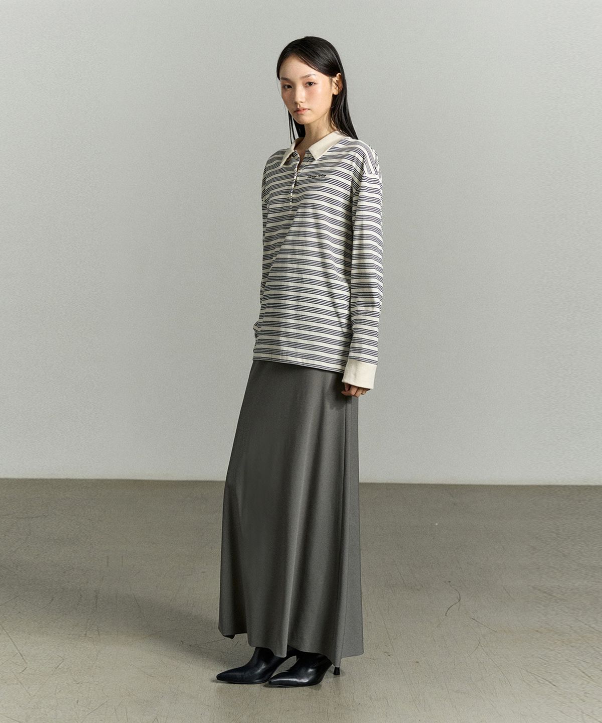 리이(RE RHEE) MAXI PENCIL SKIRT