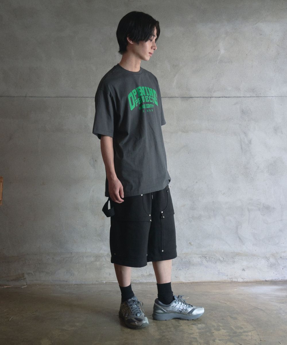 MUSINSA | OPENING PROJECT Double Knee Bermuda Sweatpant - Black