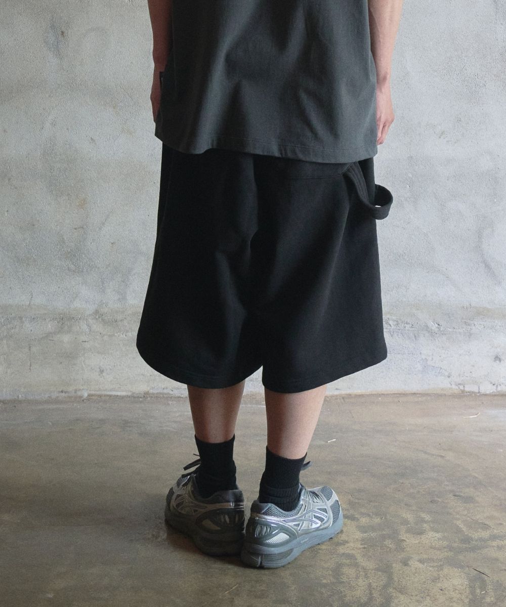 MUSINSA | OPENING PROJECT Double Knee Bermuda Sweatpant - Black