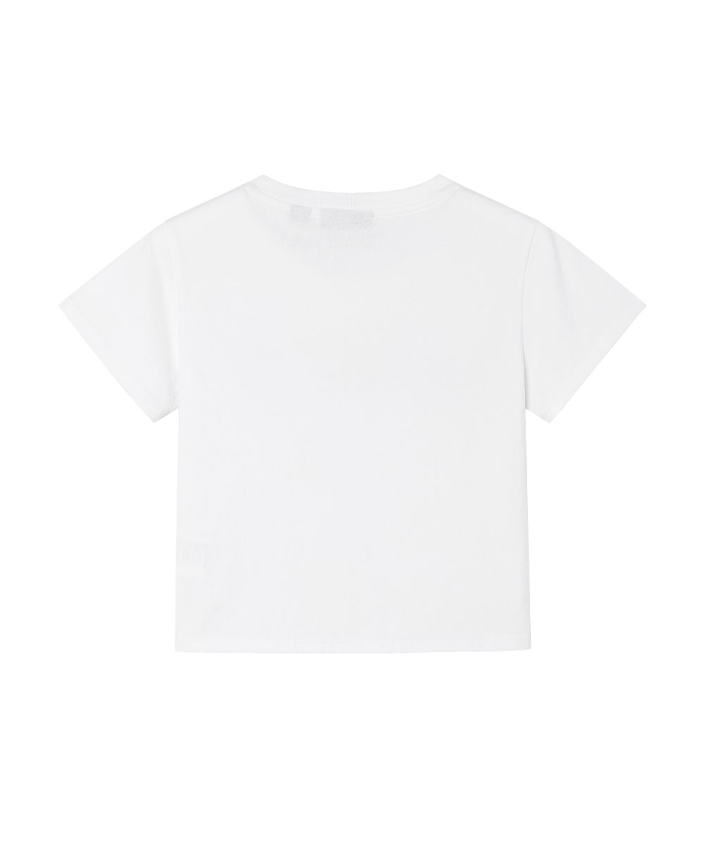MUSINSA公式 | OPENING PROJECT W Flower Symbol Cropped T