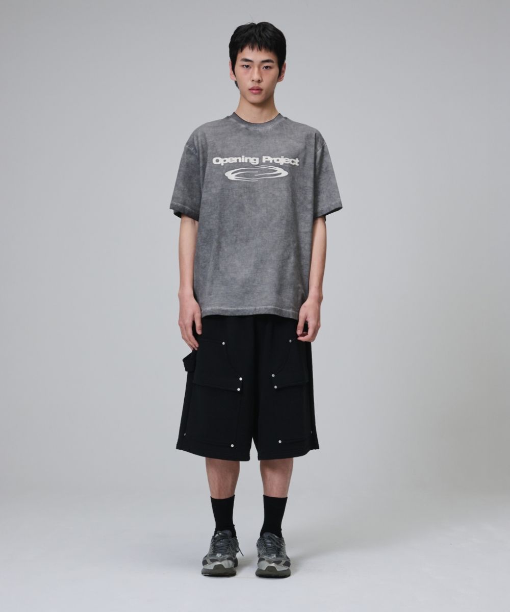 MUSINSA | OPENING PROJECT Identity T Shirt - Dyed Charcoal