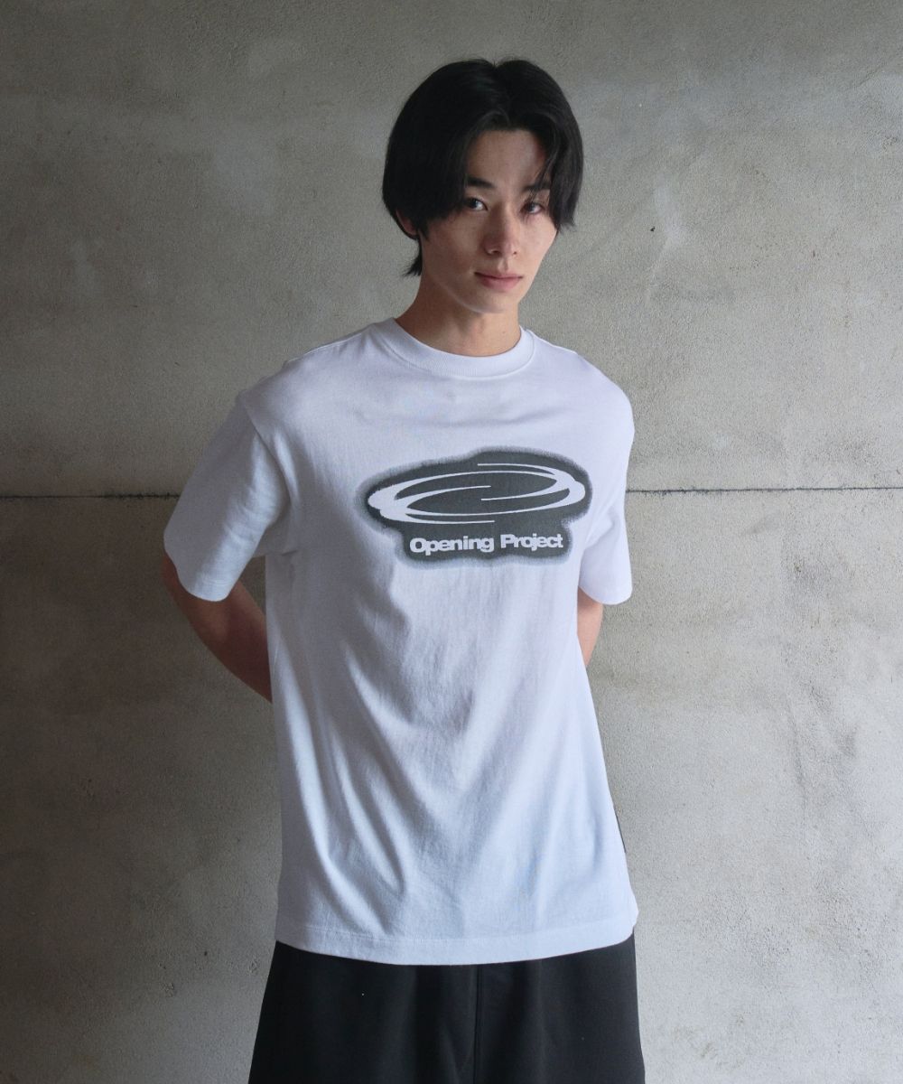 MUSINSA | OPENING PROJECT Identity T Shirt - Sprayed White