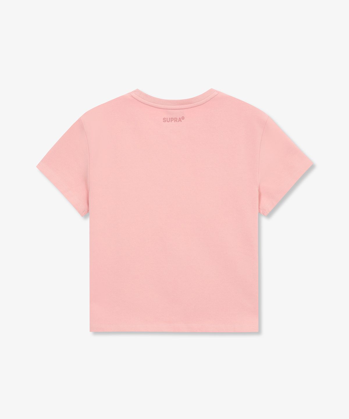 수프라(SUPRA) 여성 스프레이 그래픽 포인트 크롭티셔츠(PINK)