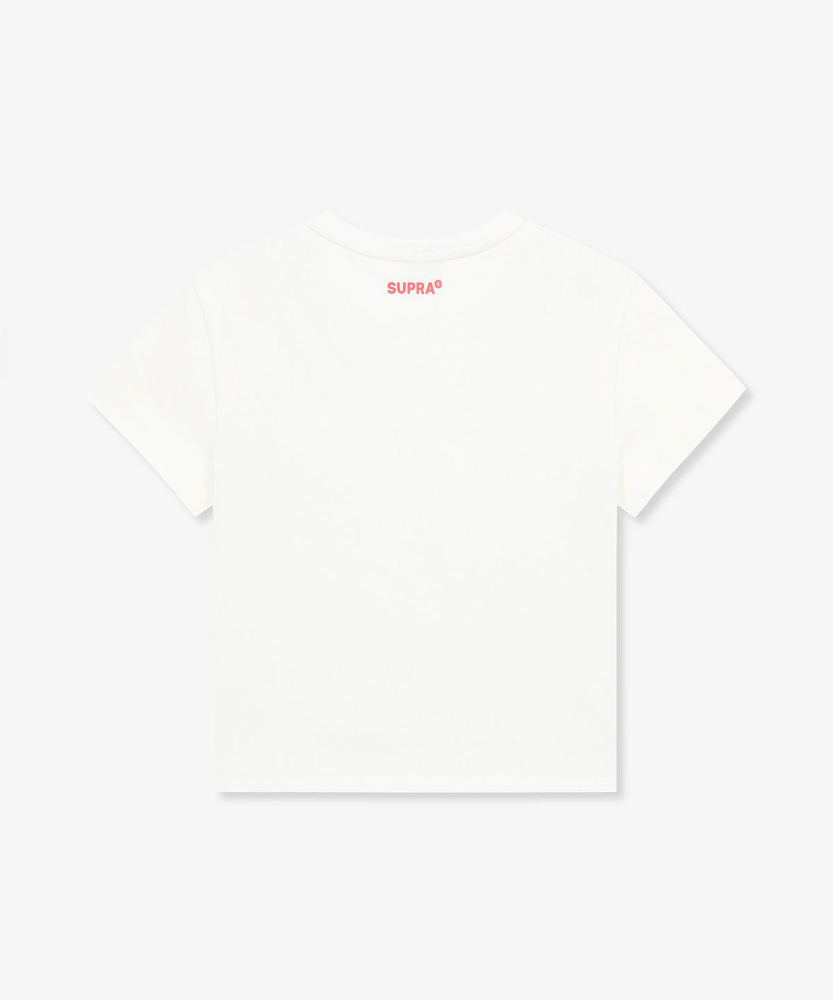 수프라(SUPRA) 여성 스프레이 그래픽 포인트 크롭티셔츠(WHITE)