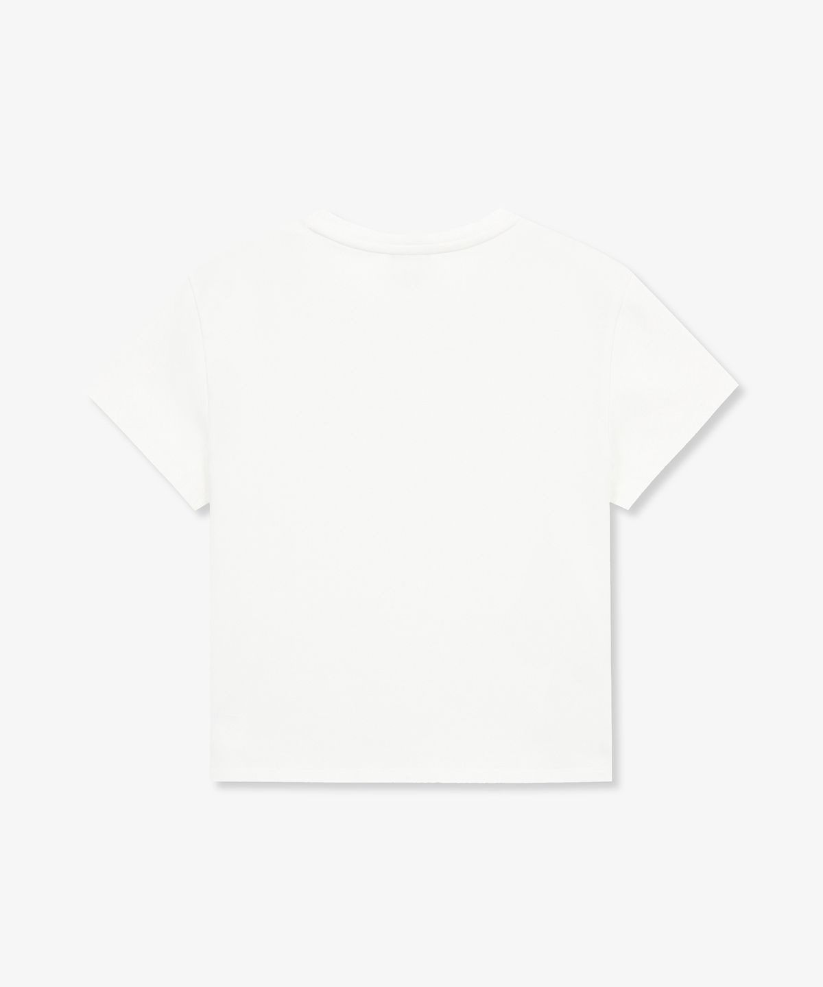 수프라(SUPRA) 여성 로고 포인트 크롭 티셔츠(WHITE)