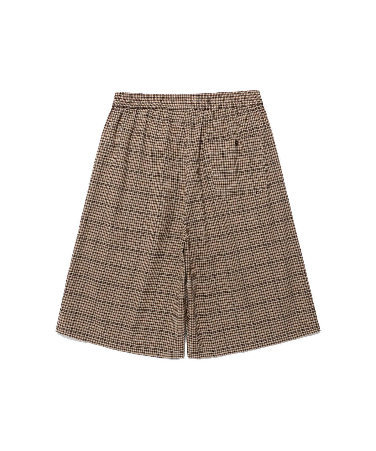 나이스고스트클럽(NICEGHOSTCLUB) CHECK BOX SHORTS_BEIGE(NG2FMUPA63A)
